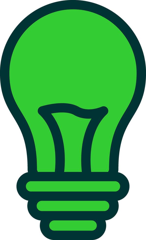 Light Bulb Colorful Icon Style vector