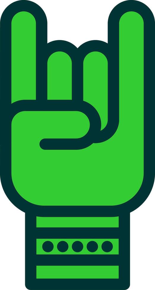 Hand Colorful Icon Style vector
