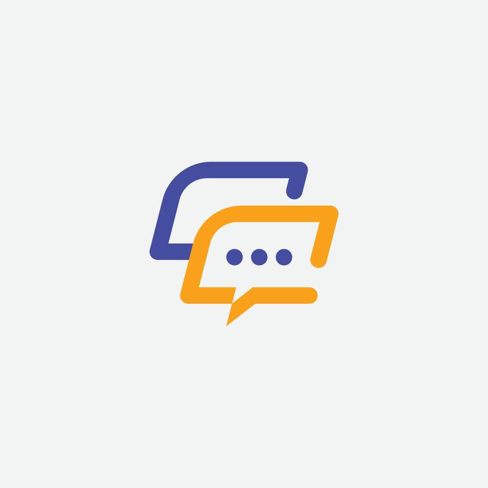 C initial chat logo icon symbol vector