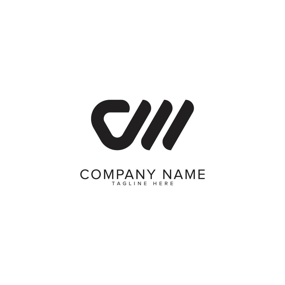Abstract CW initial letter alphabet logo design. vector