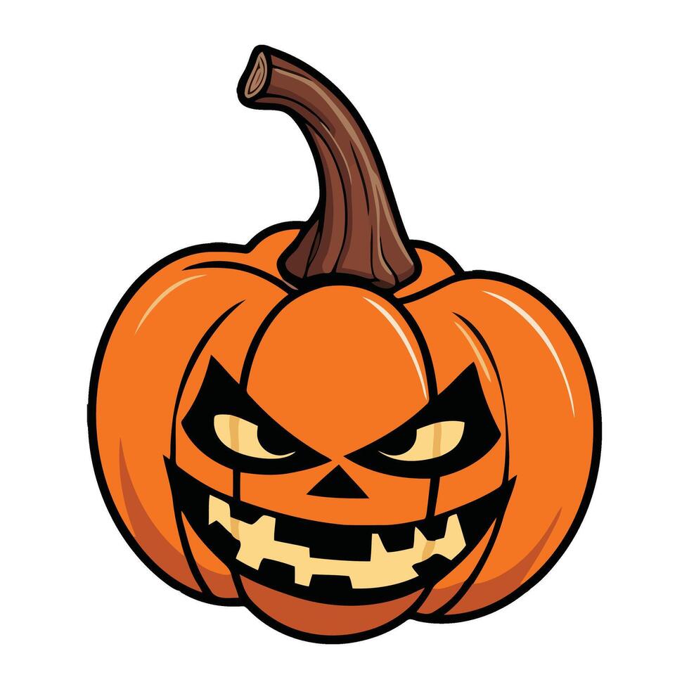Halloween pumpkin 2d cartoon vector