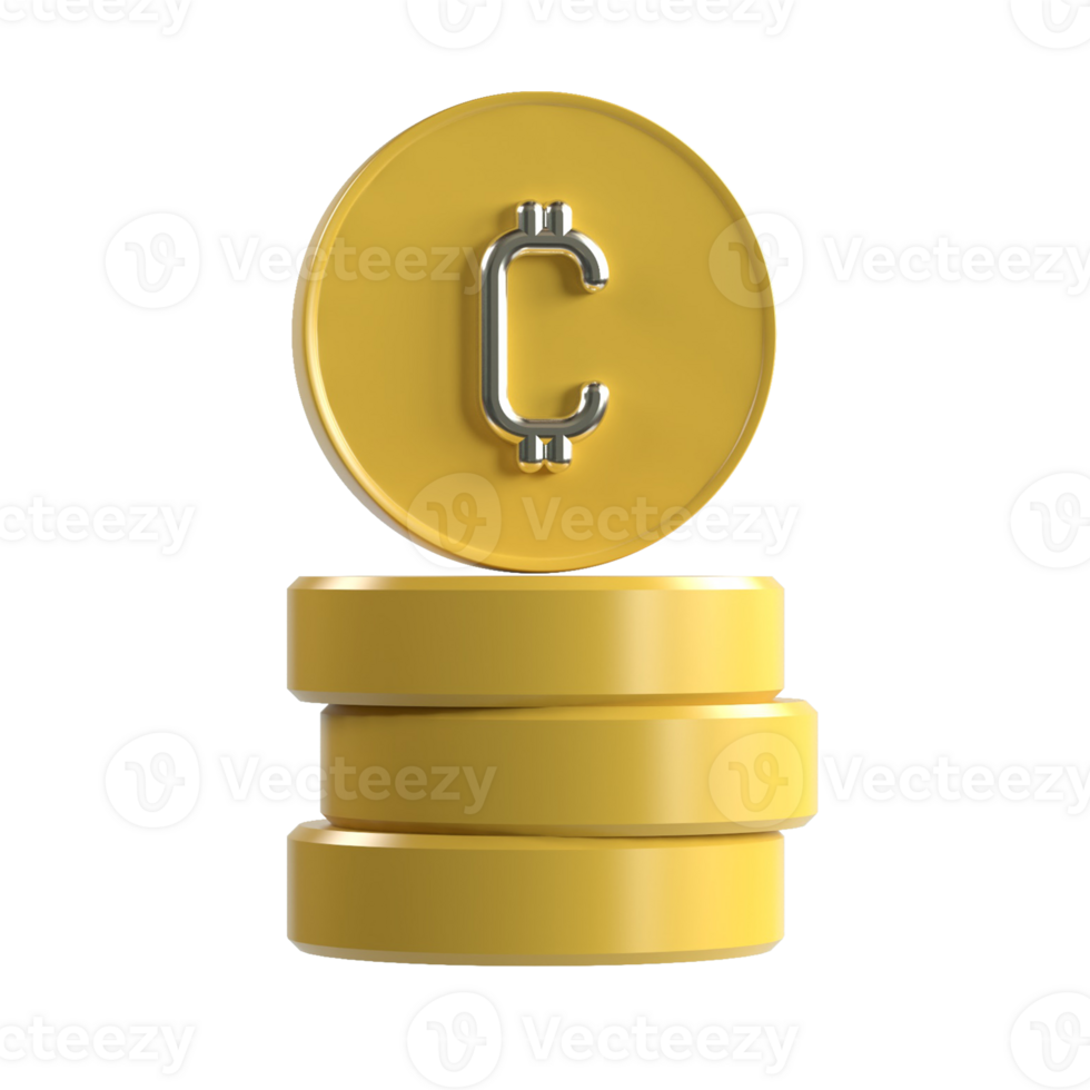 3D Coin Cryptocurrency Online Money png