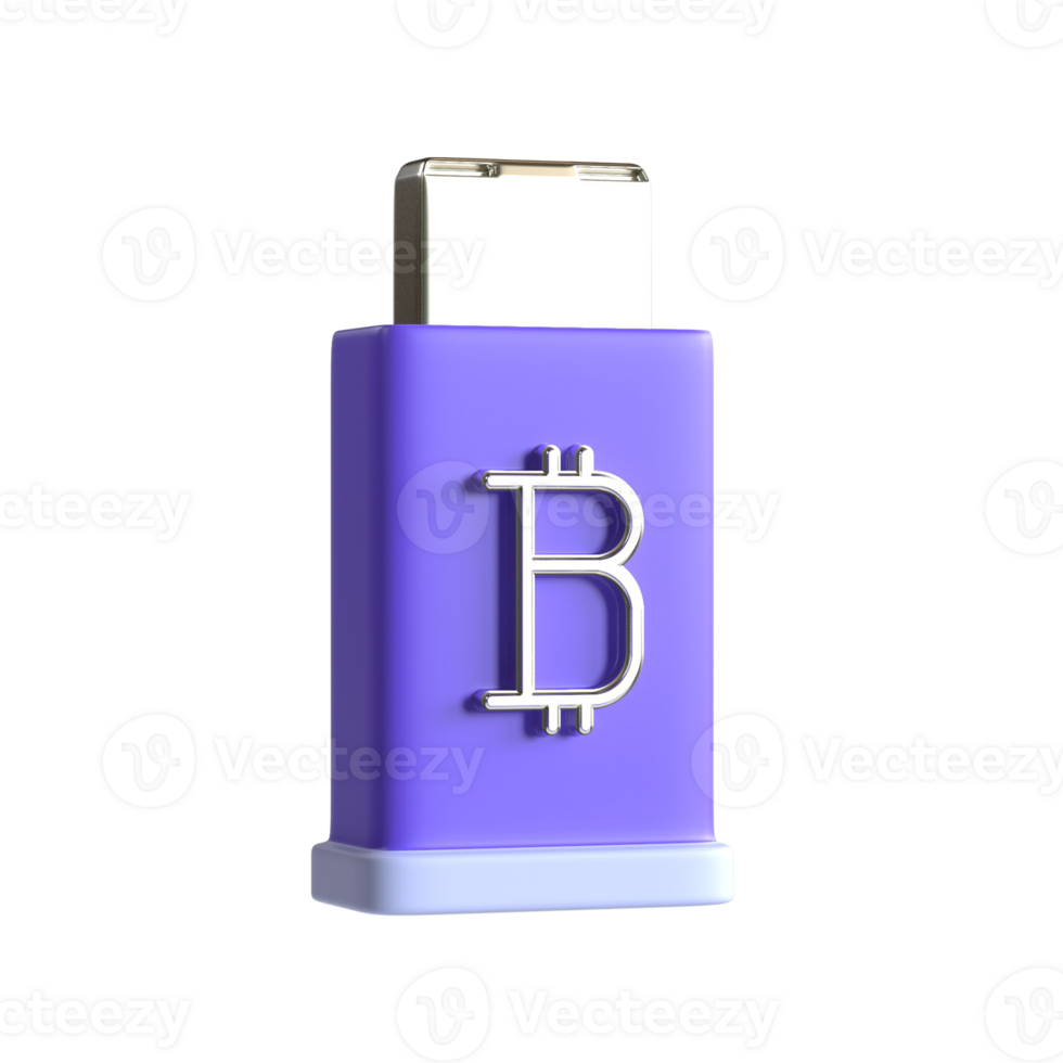 3D Cold Wallet Crypto Currency png