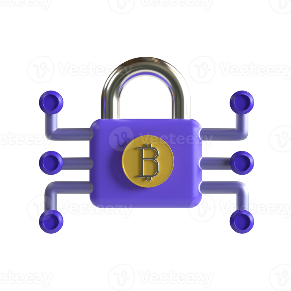 3D Encryption Cryptocurrency Online Money png