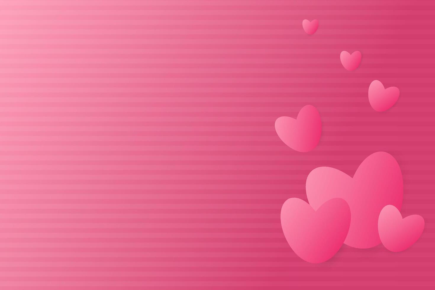 Background with hearts and copyspace. Valentine's Day, Mothers Day and Womens Day. vector
