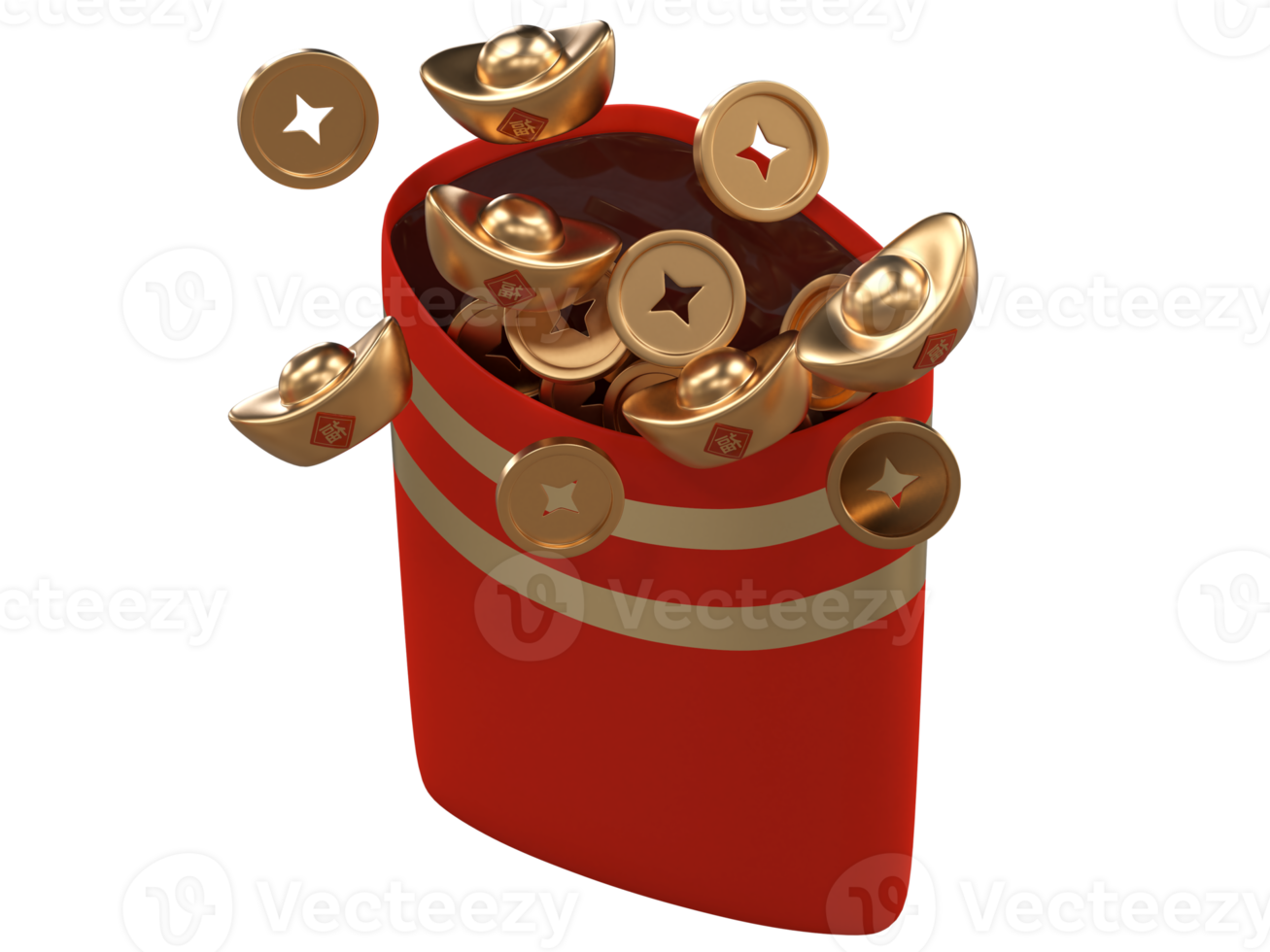 Chinese new year with 3D realistic red envelope, ornaments, gold coin, gold ingots, lanterns and chinese cloud for presentation, banner, Ads. Mid Autumn festive luxury concept. Year of the Snake png