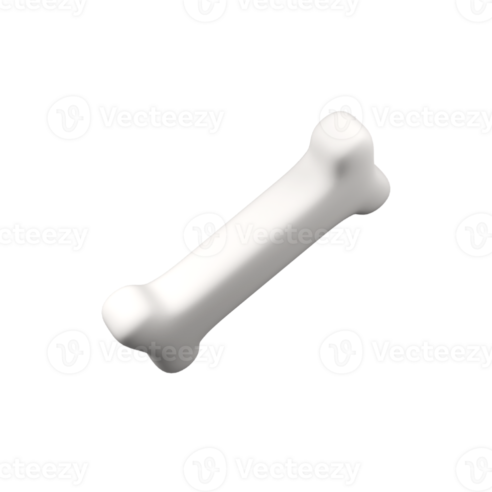 Bone isolated 3d render icon illustration png