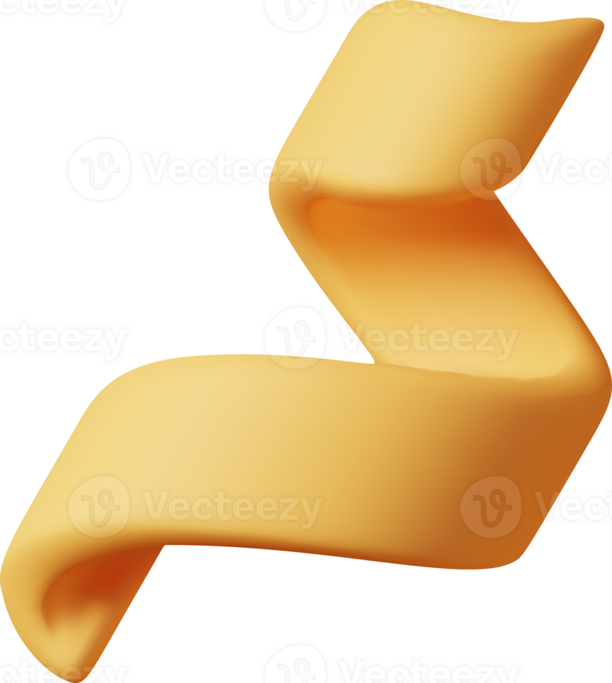 3d gold plastic spiral confetti, colorful serpentine ribbon png