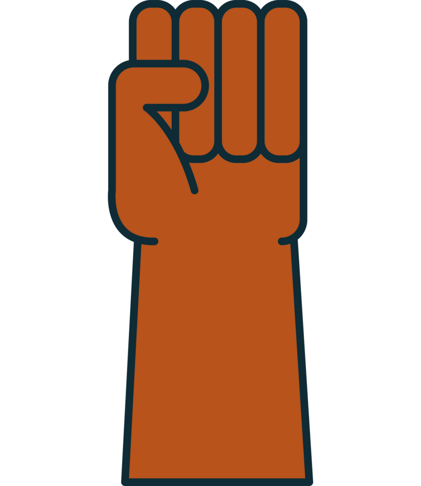 A fist icon on a transparent background png
