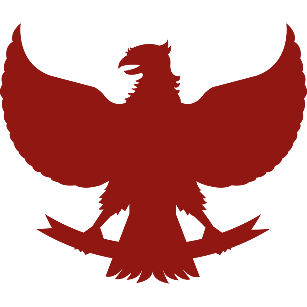 Garuda Indonesia national emblem icon on a transparent background png
