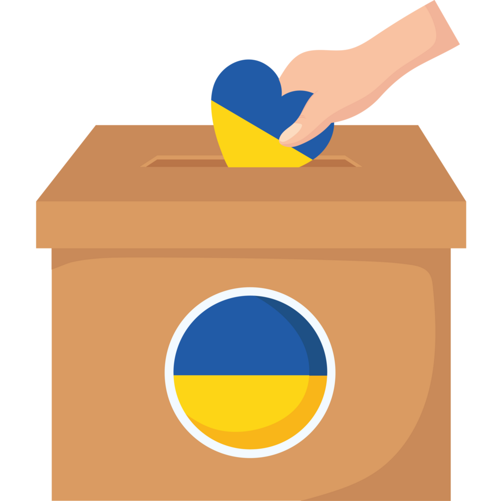 Ukraine election results icon on a transparent background png