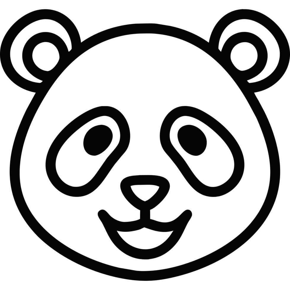 panda face icon png