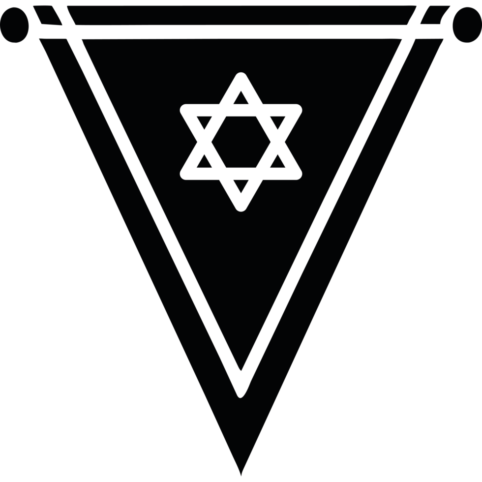 Israel flag icon on a transparent background png