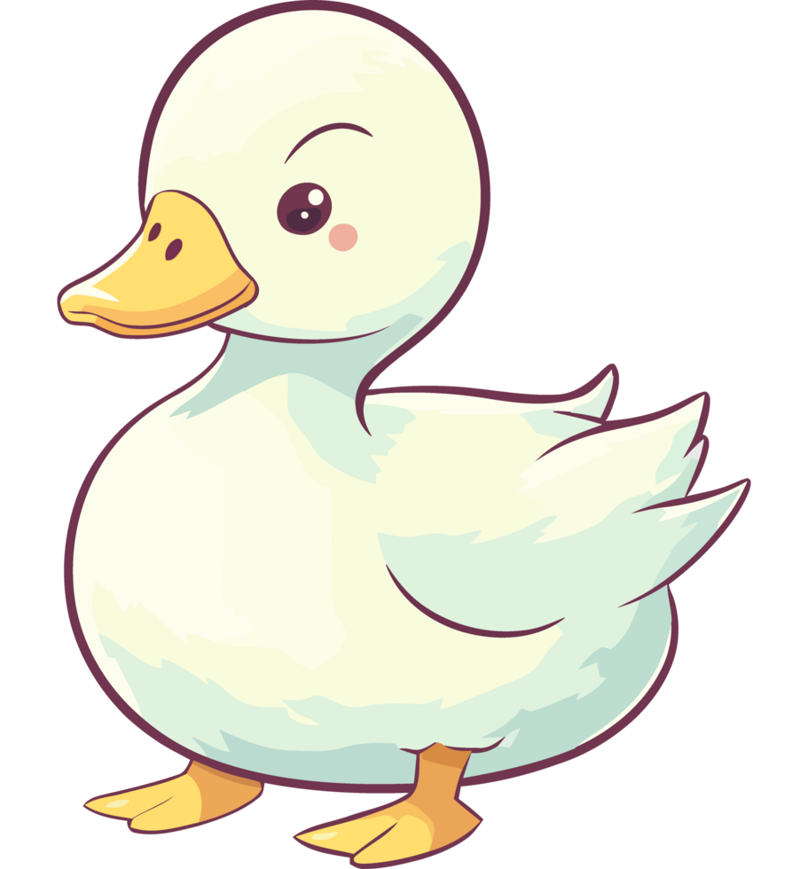 Fluffy swan cheerful happiness icon png