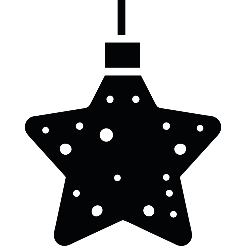 star hanging from a string icon on a transparent background png