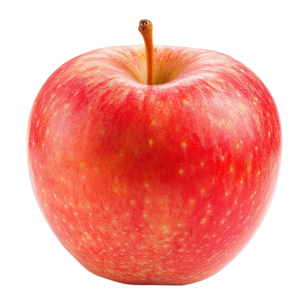 Fresh red apple without seeds, isolated on a transparent background for a clean and vibrant display of nature's harvest, Apple fruit without seed isolated on transparent background png