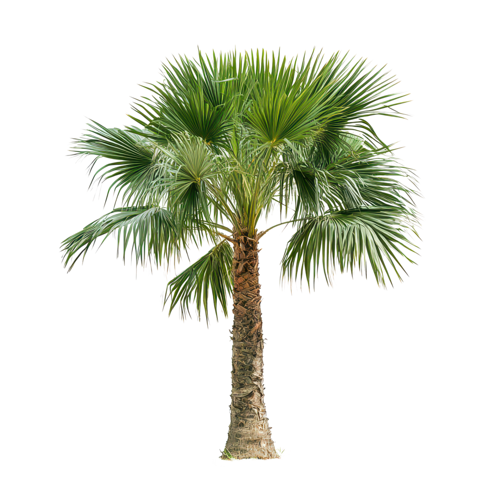Asian Palmyra palm standing tall with lush fronds in a sunny environment highlighting its natural beauty, Asian Palmyra palm, Toddy palm, Sugar palmisolated on transparent background png