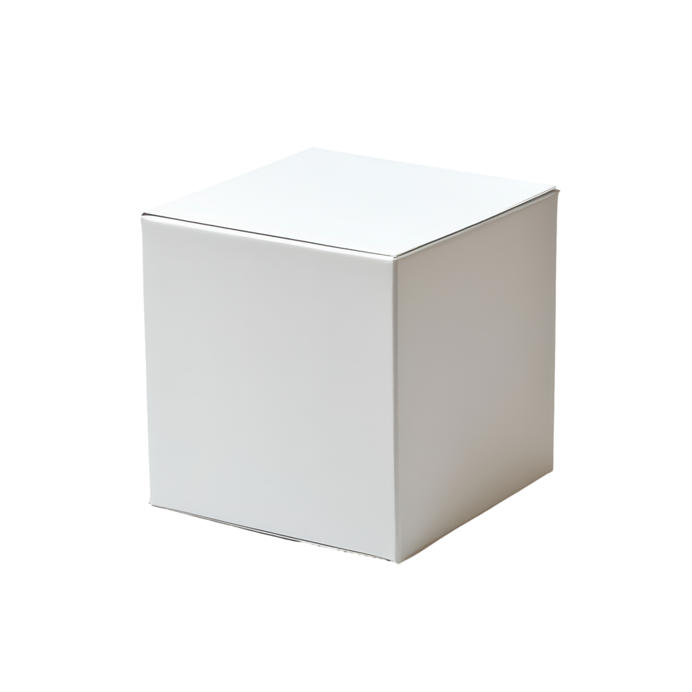 A simple box on a plain transparent background displaying minimalist design principles in photography, a box, transparent background. png