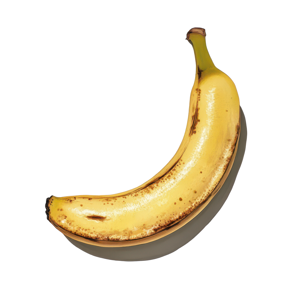 Fresh banana slice against a clean transparent background showcasing its vibrant yellow color and natural texture, banana slice on transparent background png