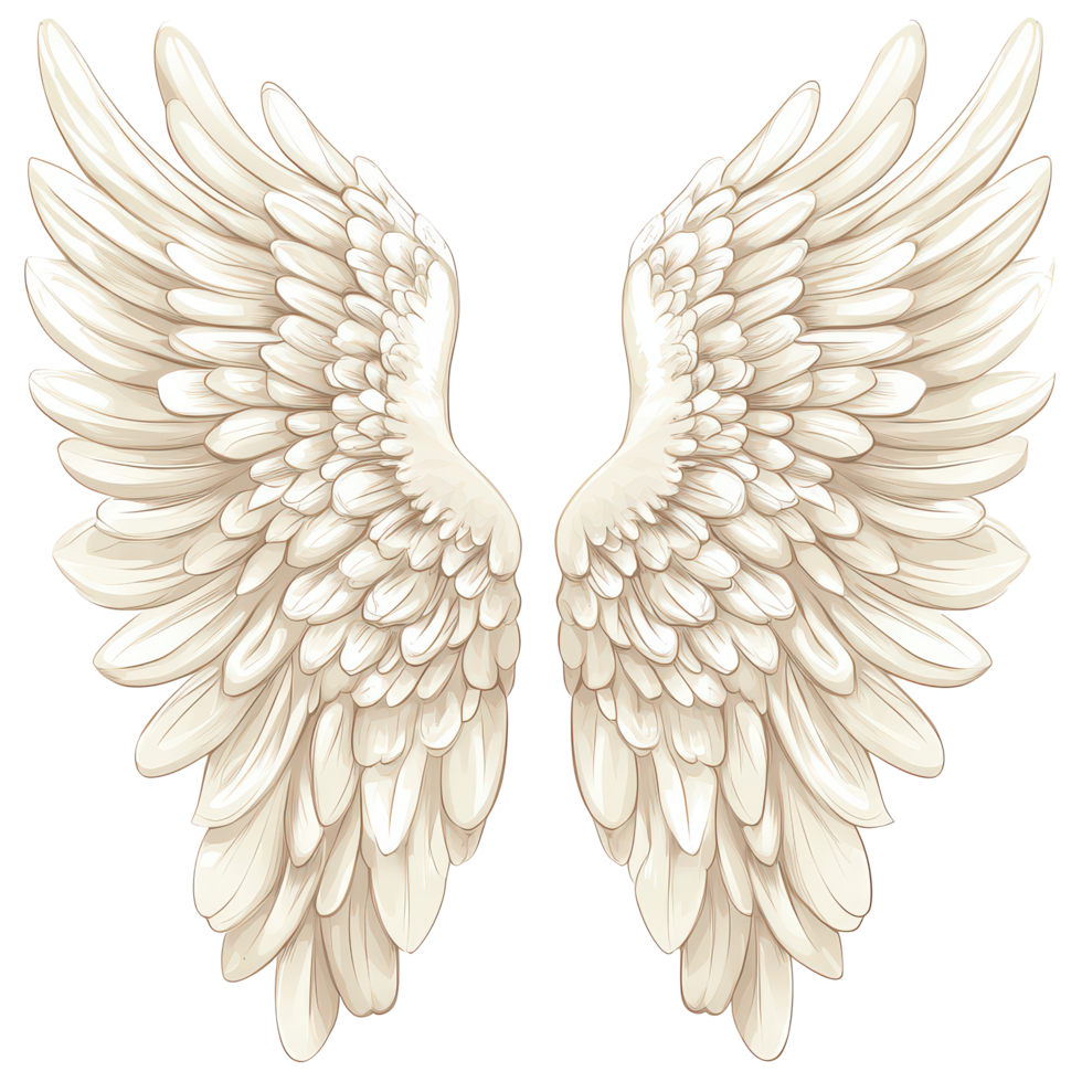 Elegant angel wings clipart suitable for various artistic projects and creative designs, art wings angel wings clipart clip art free, transparent background. png