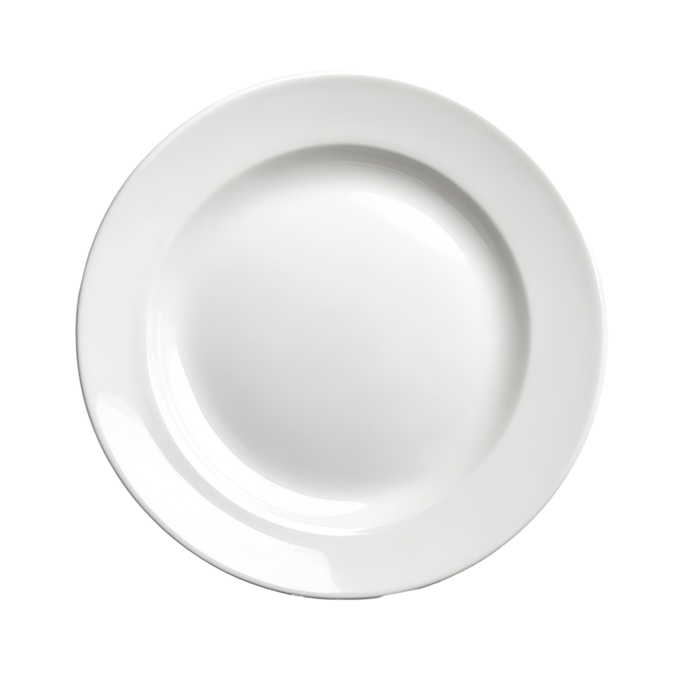 Elegant plate isolated on a clean transparent background, perfect for showcasing dinnerware and culinary presentations, beautiful plateisolated on transparent background png