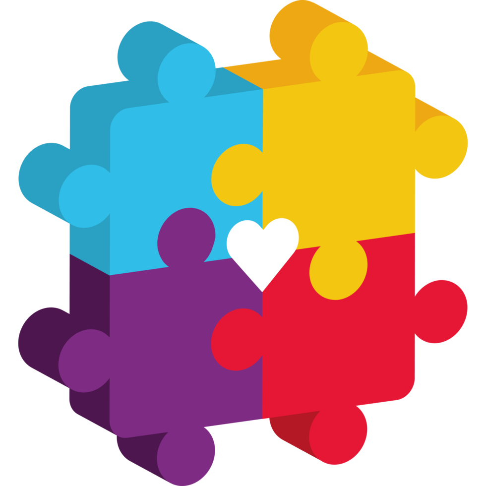 autism puzzle healthcare isolated png
