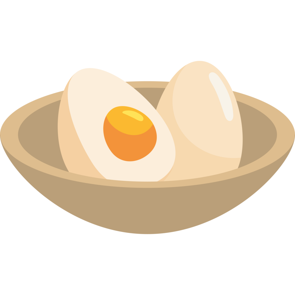 boiled eggs in bowl png