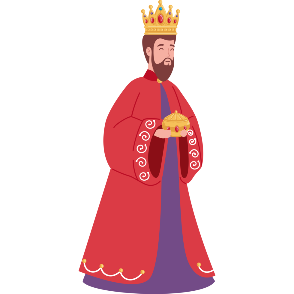 epiphany wise king caspar with gift png