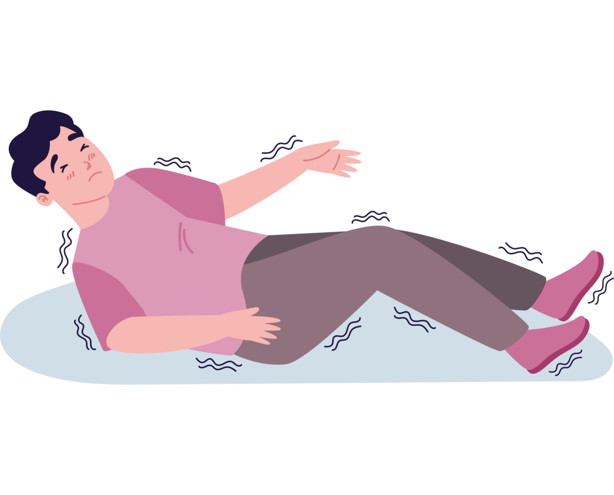 epilepsy seizures man in floor png