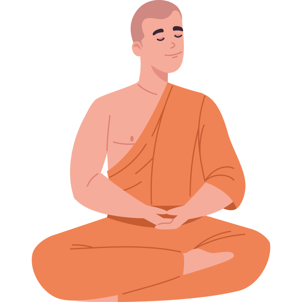 buddhist monk character png