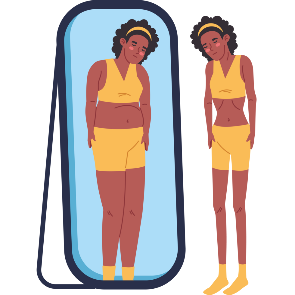 anorexia woman character png