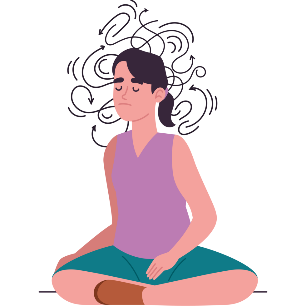 social anxiety disorder woman disease png