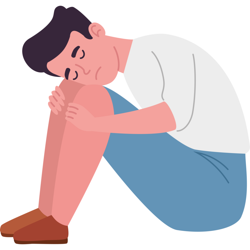 social anxiety disorder young man png