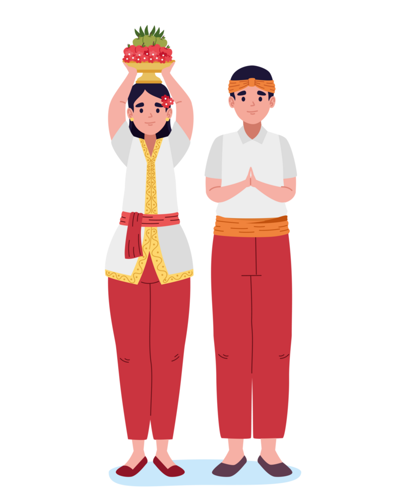 nyepi couple characters png