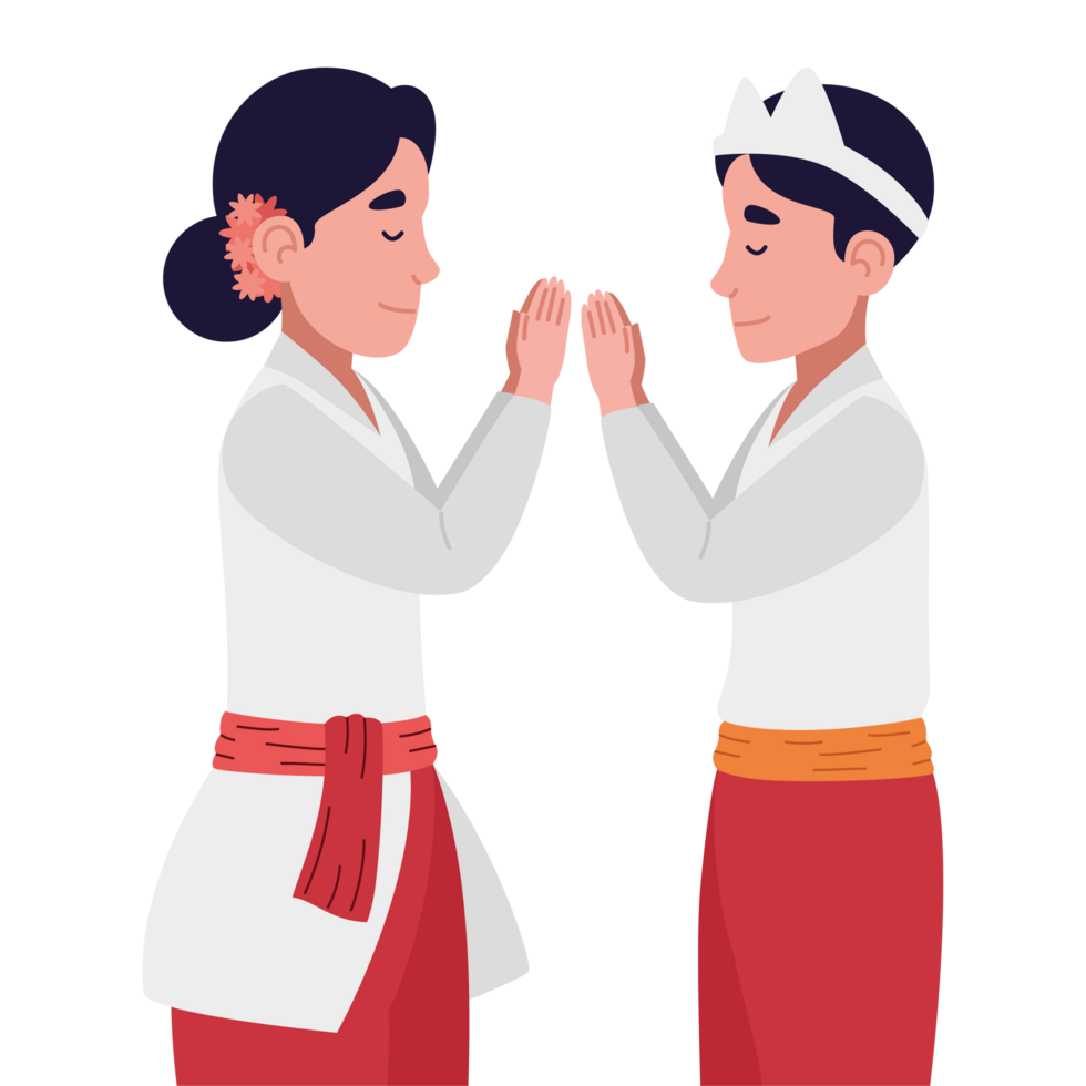 nyepi couple praying png