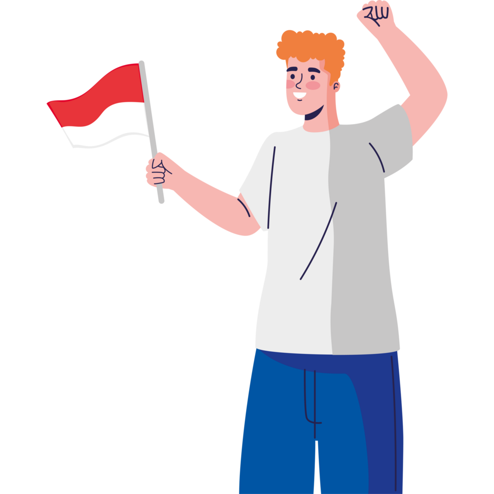 indonesia independence day celebration man png