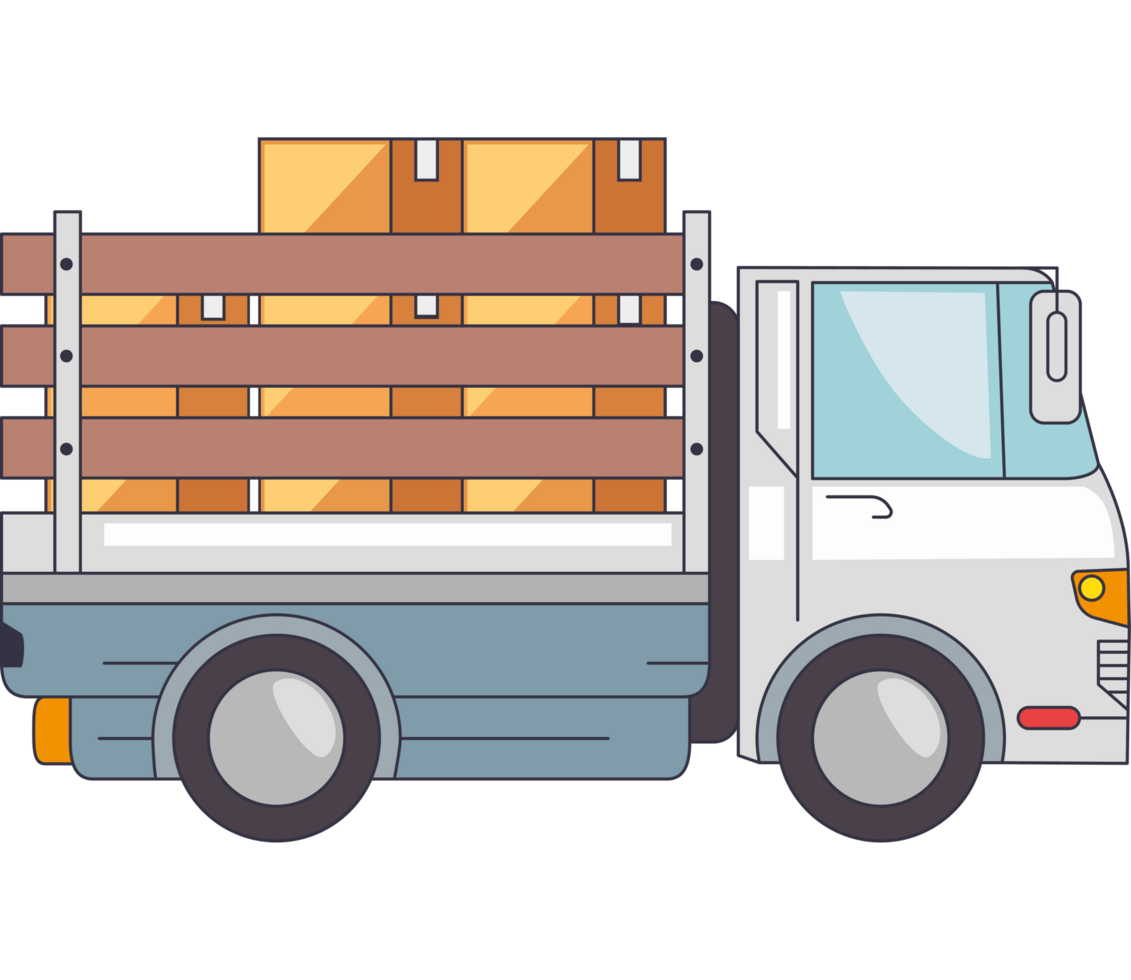 delivery cargo pickup truck png