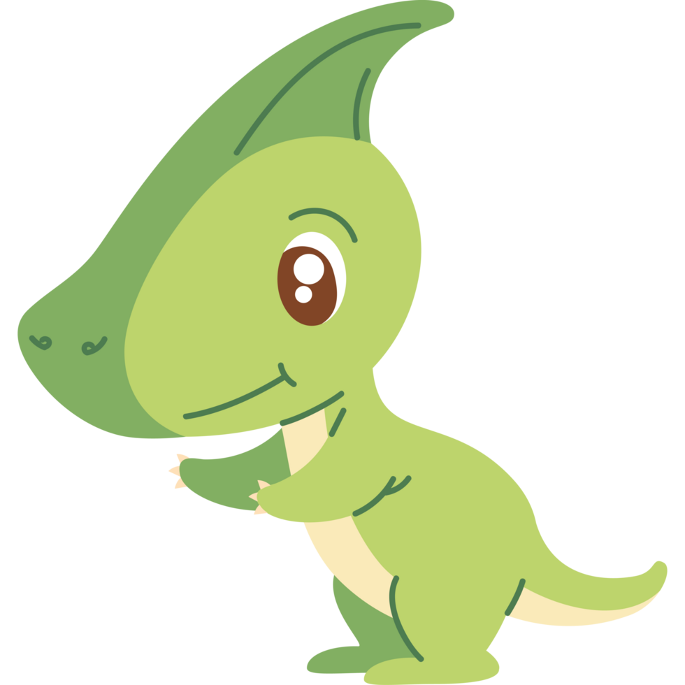 cute dinosaur tender green color png
