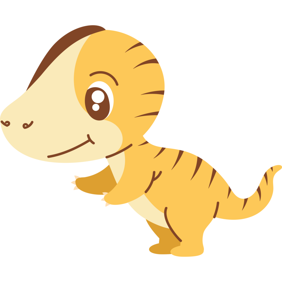 cute raptor dinosaur tender png