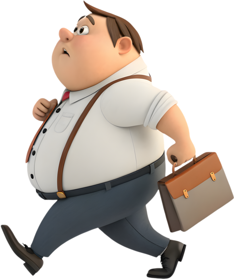 Playful Cartoon Man Character for Happy, Everyday Activities. . png