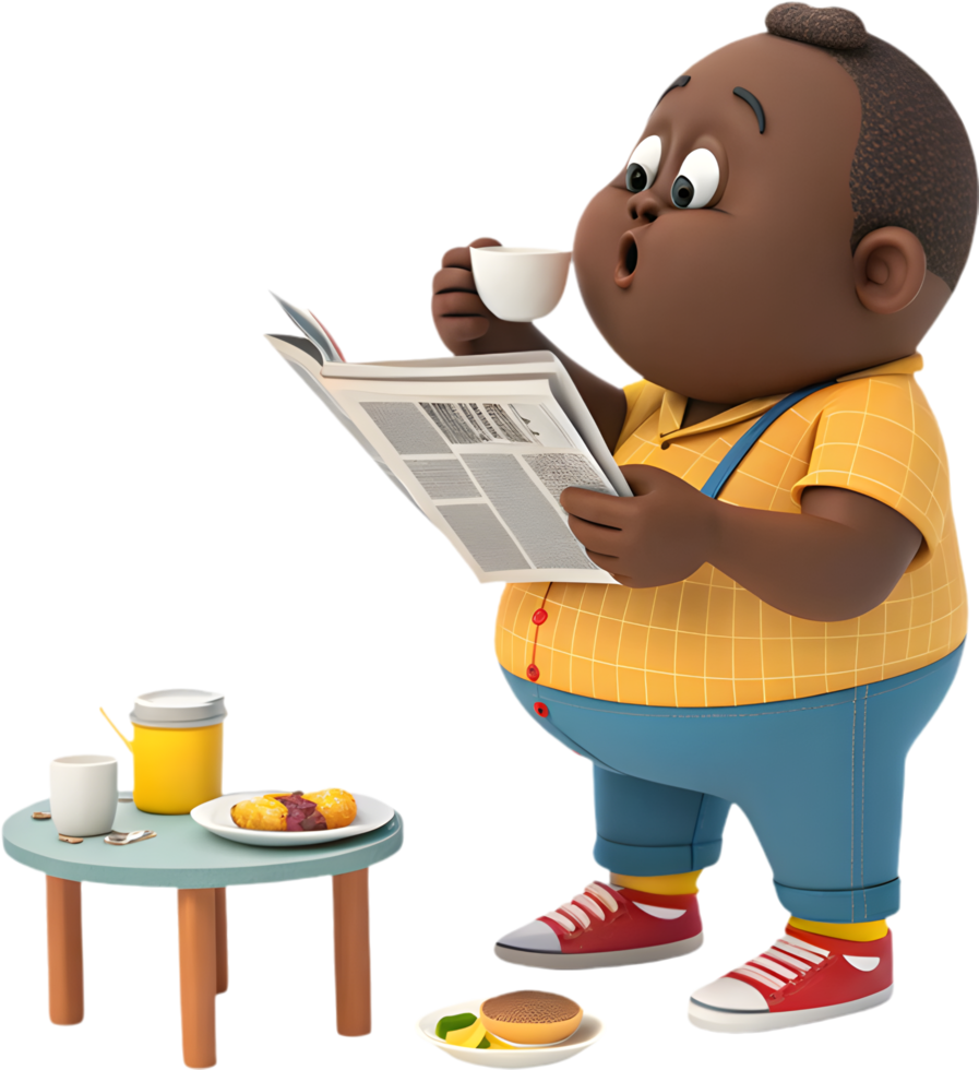 Playful Cartoon Man Character for Decorating and DIY Projects. . png
