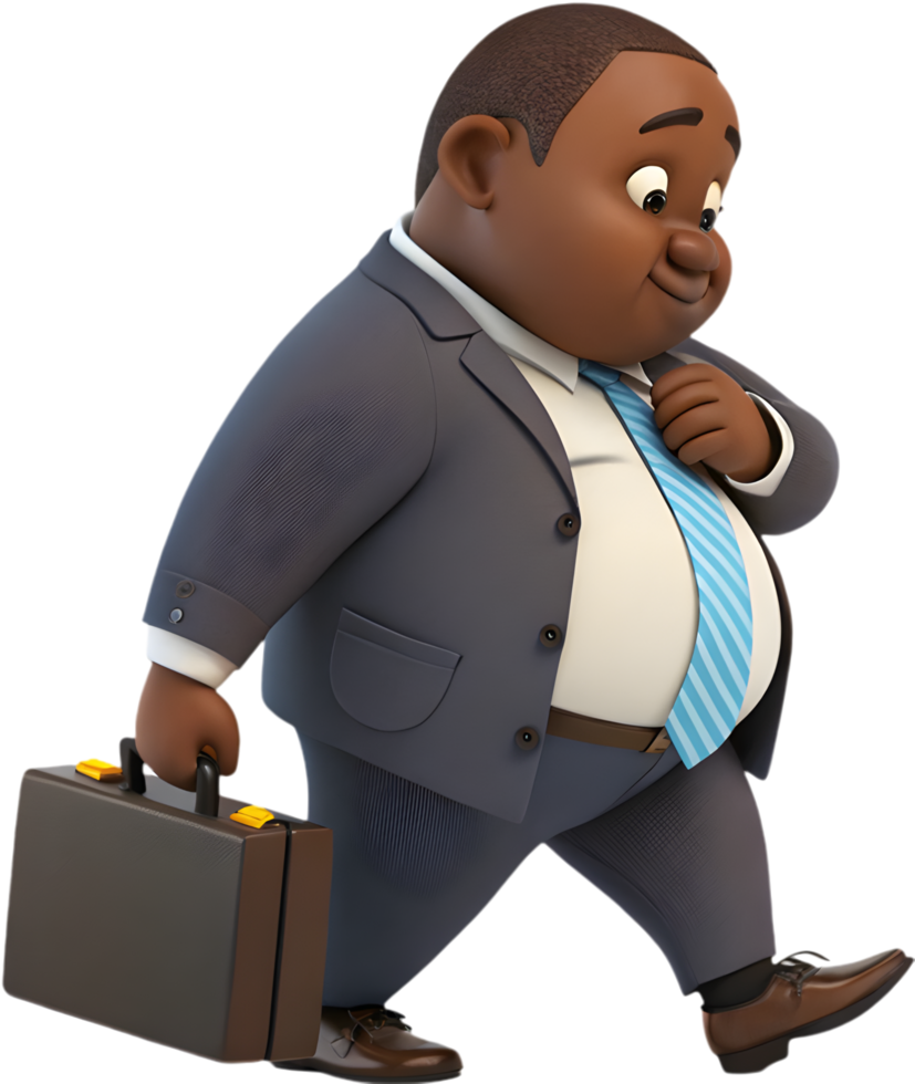 Playful Cartoon Man Character for Fun, Relatable Illustrations. . png