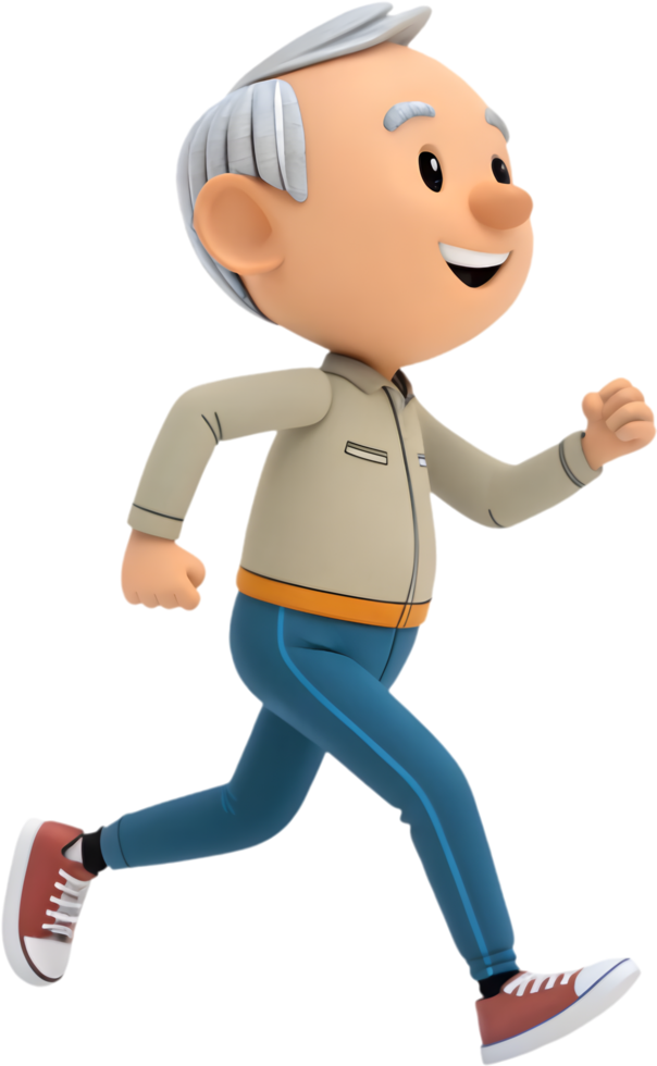 Creative Cartoon Man Exercising for Fun Project Decorations. . png