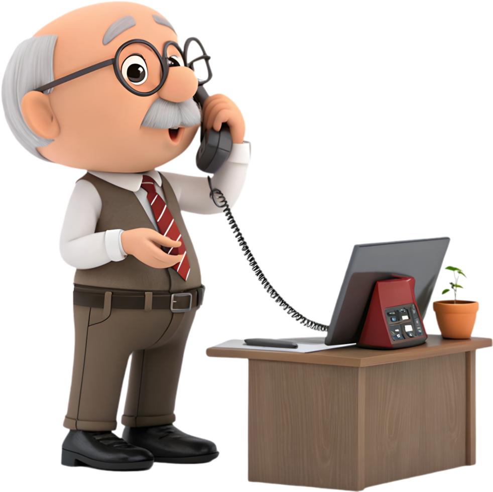 Fun Cartoon Character Brings Playful Productivity to Office Tasks. . png