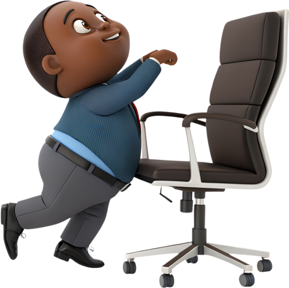 Cute Cartoon Character Adds Playful Energy to Work. . png