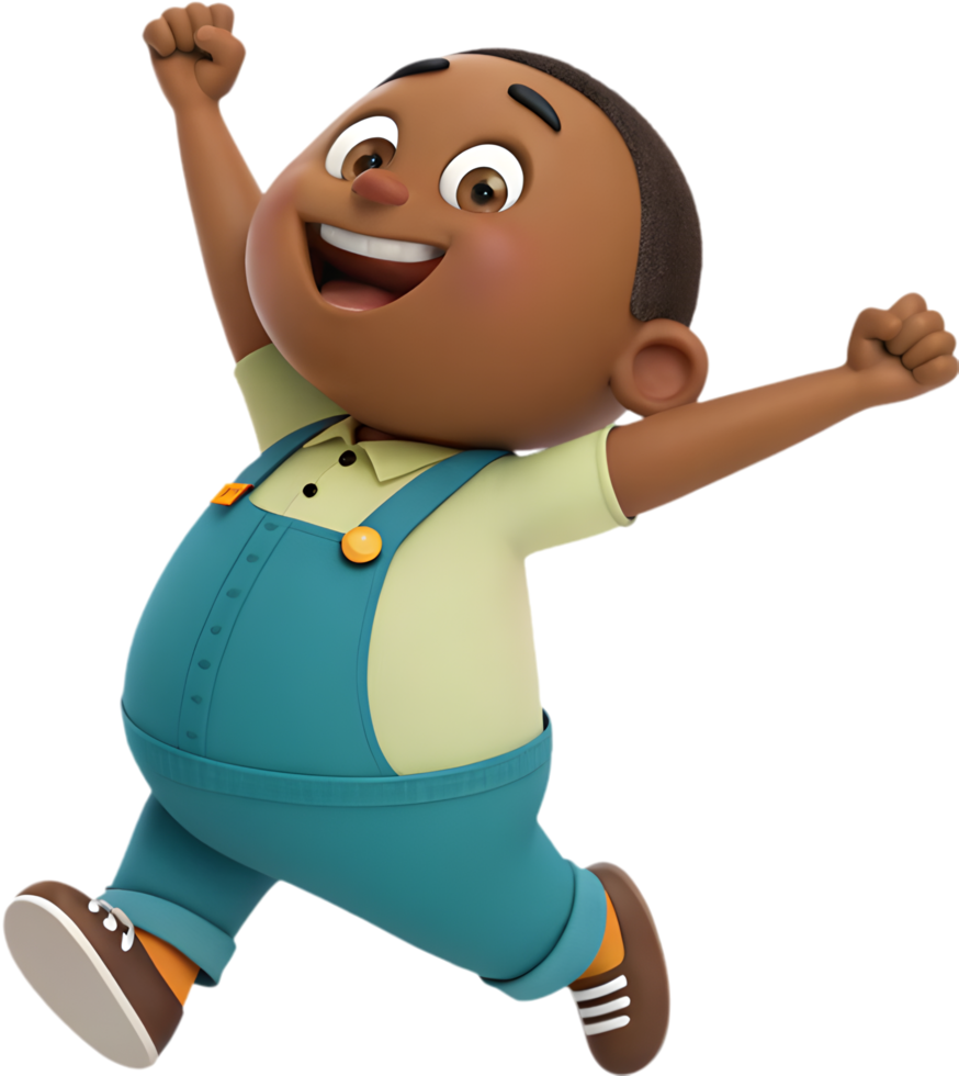 Adorable Cartoon Character Brings Fun to Workplace Tasks. . png