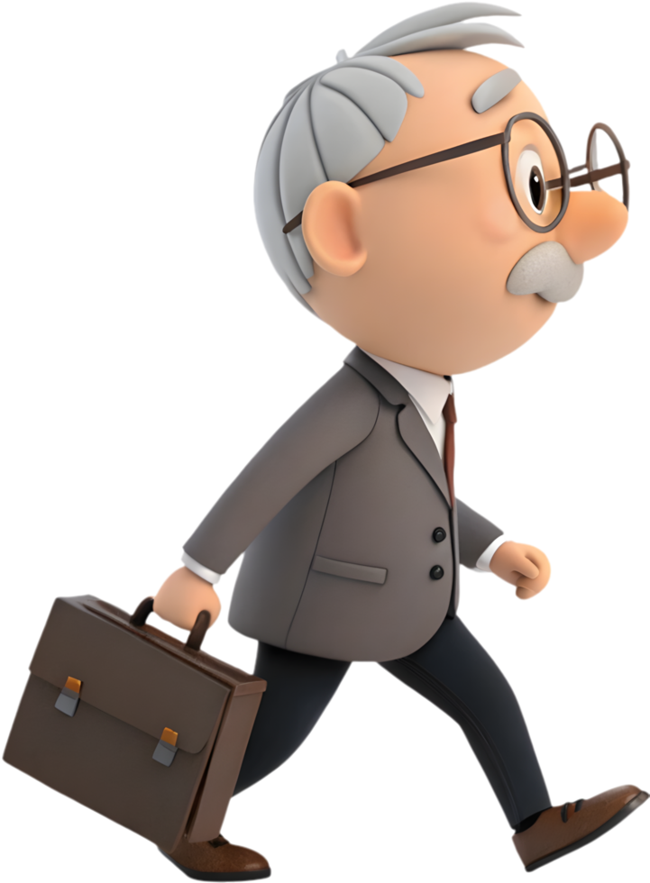 Adorable Cartoon Character Makes Work Challenges Playfully Productive. . png