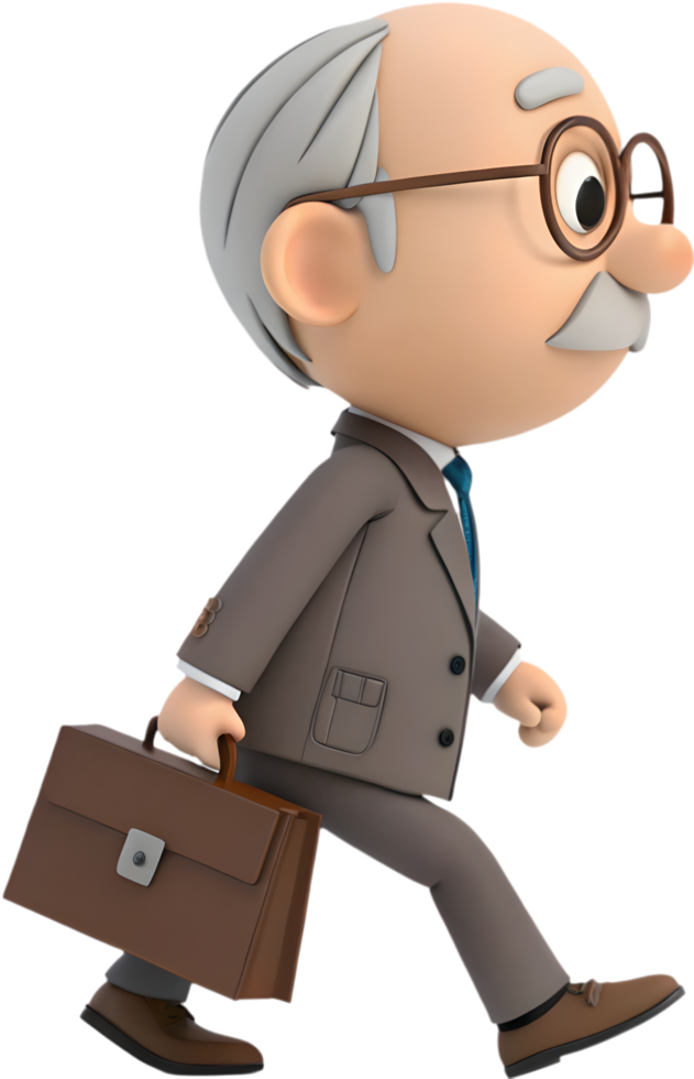 Playful Cartoon Character Tackles Workplace Challenges with Enthusiasm. . png