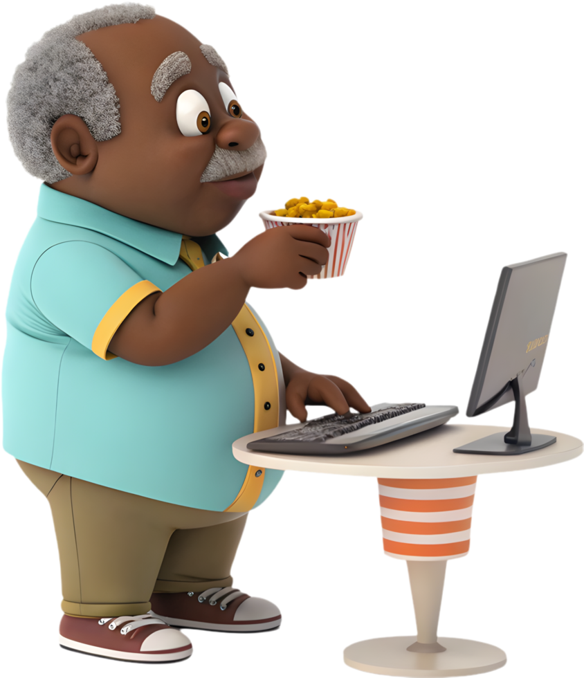 Fun Cartoon Character Turns Workplace Struggles Into Playful Triumphs. . png