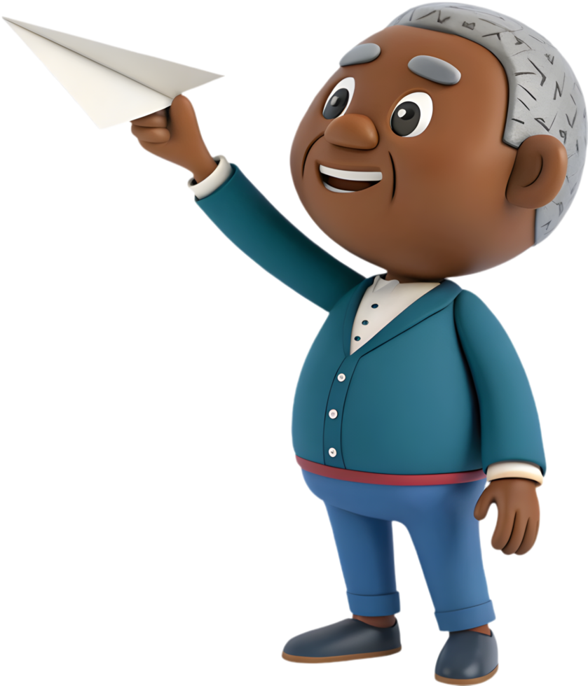 Charming Cartoon Character Makes Workplace Challenges Fun and Playful. . png